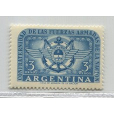 ARGENTINA 1955 GJ 1061a ESTAMPILLA NUEVA MINT VAREIDAD U$ 15